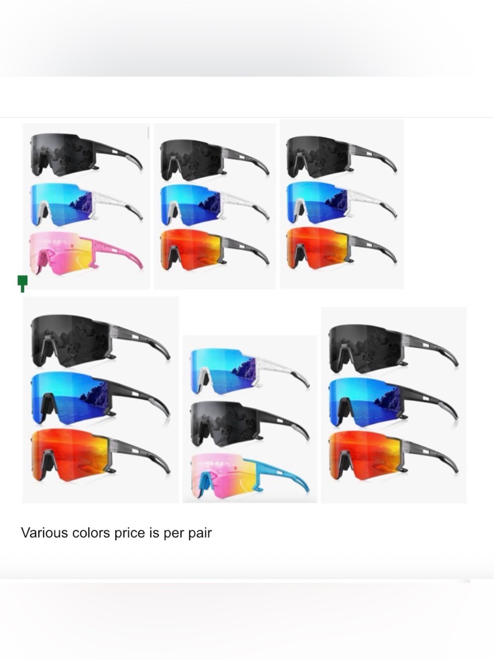 HD Polarized Sports Sunglasses - Multiple colors  request  availability.